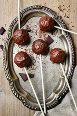 Canvas Print - Chocolate cake pops