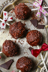 Canvas Print - Chocolate cake pops