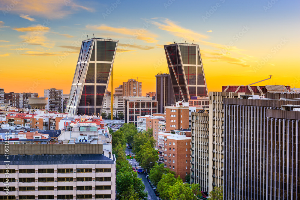 Wall Murals Madrid Spain Chamartin Cityscape Nikkel Art