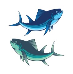 Wall Mural - Shown tuna logo