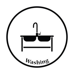 Sticker - Double sink icon