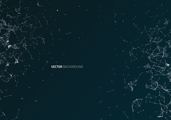 Abstract geometric technology vector design element.