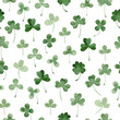 watercolor clover seamless pattern