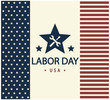 Labor day usa greeting card or background. vector illustration.