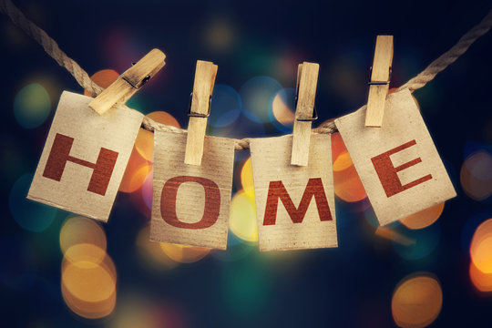 The word HOME