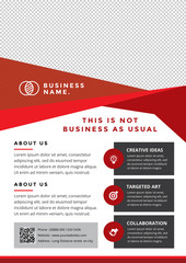 Wall Mural - Professional Creative Corporate flyer template
