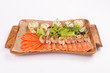fish platter. fish appetizer on a white background
