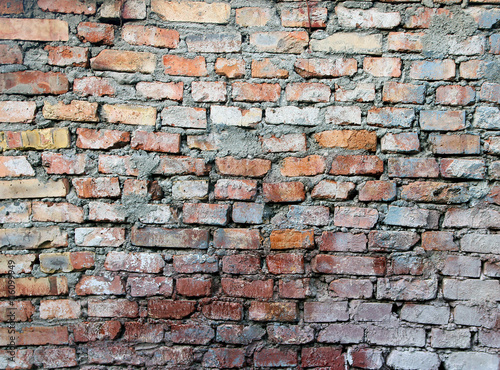 Texture Of Old Dilapidated Shabby Red Brick Masonry Texture Of Old Dilapidated Shabby Red Brick Masonry