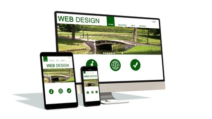 Wall Mural - 
devices responsive with responsive website design