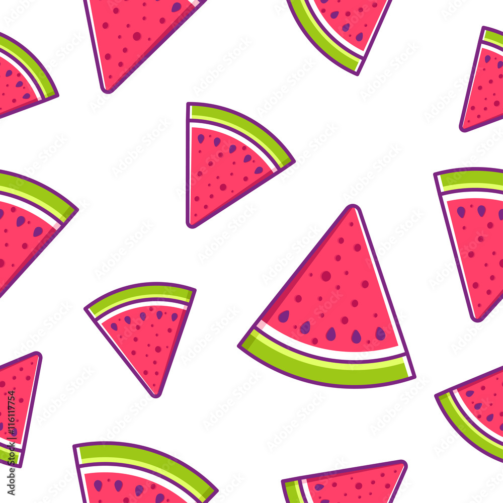 Foto-Plissee zum Schrauben - Watermelon color pattern