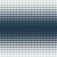 Poster - Isolated abstract dark blue dotted background. Round shape decorative backdrop.