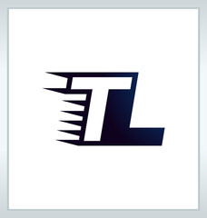 TL Two letter composition for initial, logo or signature