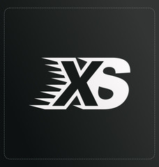 XS Two letter composition for initial, logo or signature