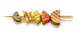 grilled fruit pieces on skewer