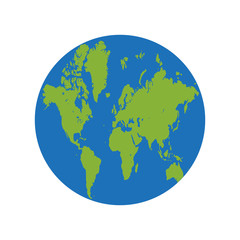 Sticker - earth globe Icon