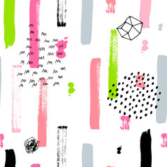 Aufkleber - Boho seamless pattern