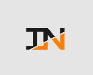 Letter i and N logo vector
