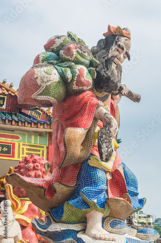 Fotografia, Obraz The colorful statue at Kwun Yam temple in Repulse Bay, Hong Kong.