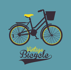 Wall Mural - vintage Bicycle isolated icon design, vector illustration  graphic 