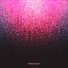 Wall Mural - abstract bright pink shimmer glowing round fall particles vector background. star dust effect. falli