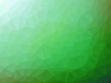 Green White Gradient Polygon Shaped Background