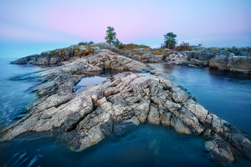 Wall Mural - mysterious stone beach