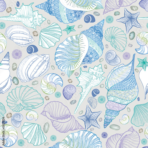 seashell-bezszwowy-wzor-tlo-wakacje-lato-morskich-podwodna-ozdobna-textured-szkicuje-tapeta-z-dennymi-skorupami-denna-gwiazda-i-pia