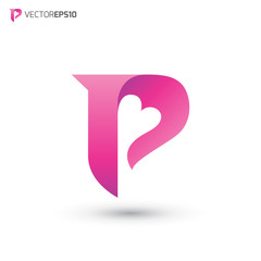 Wall Mural - Letter P Logo