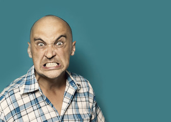 angry man portrait