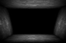Empty Interior With Dark Hole Background