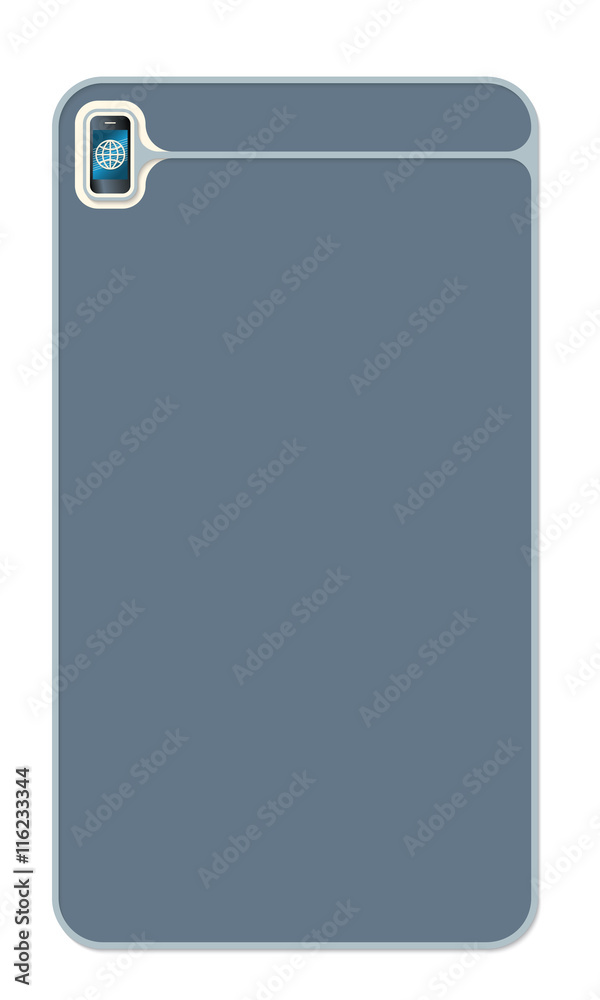 Mobile Text Box Vector Vector de Stock Vertical text box for your text and smart phone with ...