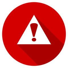Fototapete - Flat design red round vector icon