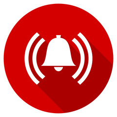 Aufkleber - Flat design red round web alarm vector ivcon