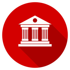 Aufkleber - Flat design red round web museum vector ivcon