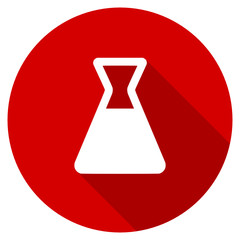 Poster - Flat design red round web laboratory vector ivcon