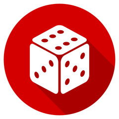 Poster - Flat design vector web casino red icon