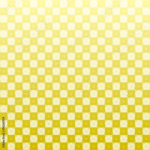 黄金 梅 市松模様 和柄 背景 Stock Vector Adobe Stock