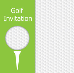 Wall Mural - Golf invitation graphic design