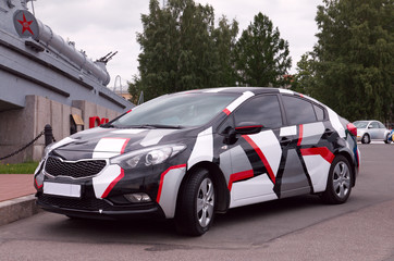 Wall Mural - Korean car KIA Cerato at the auto show