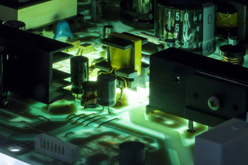 electric power source circuit board, abstract image visual