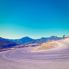 Poster - Road in the Alps