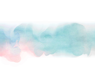 Abstract digital watercolor background painting. 