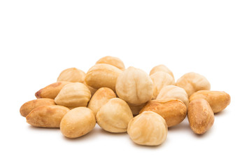 Sticker - White chickpeas, nuts isolated