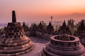 Wall Mural - Borobudur Temple, Yogyakarta, Java, Indonesia.