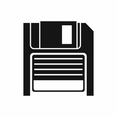 Poster - Magnetic diskette icon in simple style isolated vector illustration
