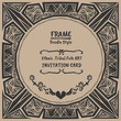 © Znap - Doodle vector tribal ethnic style frame .Native Invitation card.
