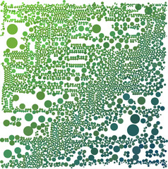 Poster - Green light dot on white web design background