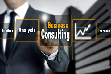 Business Consulting touchscreen concept background