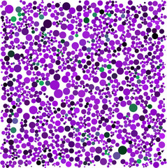 Aufkleber - Purple green dot on white geometric shapes background