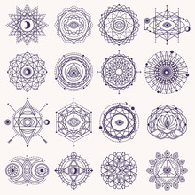 Set Of Sacred Geometry Signs